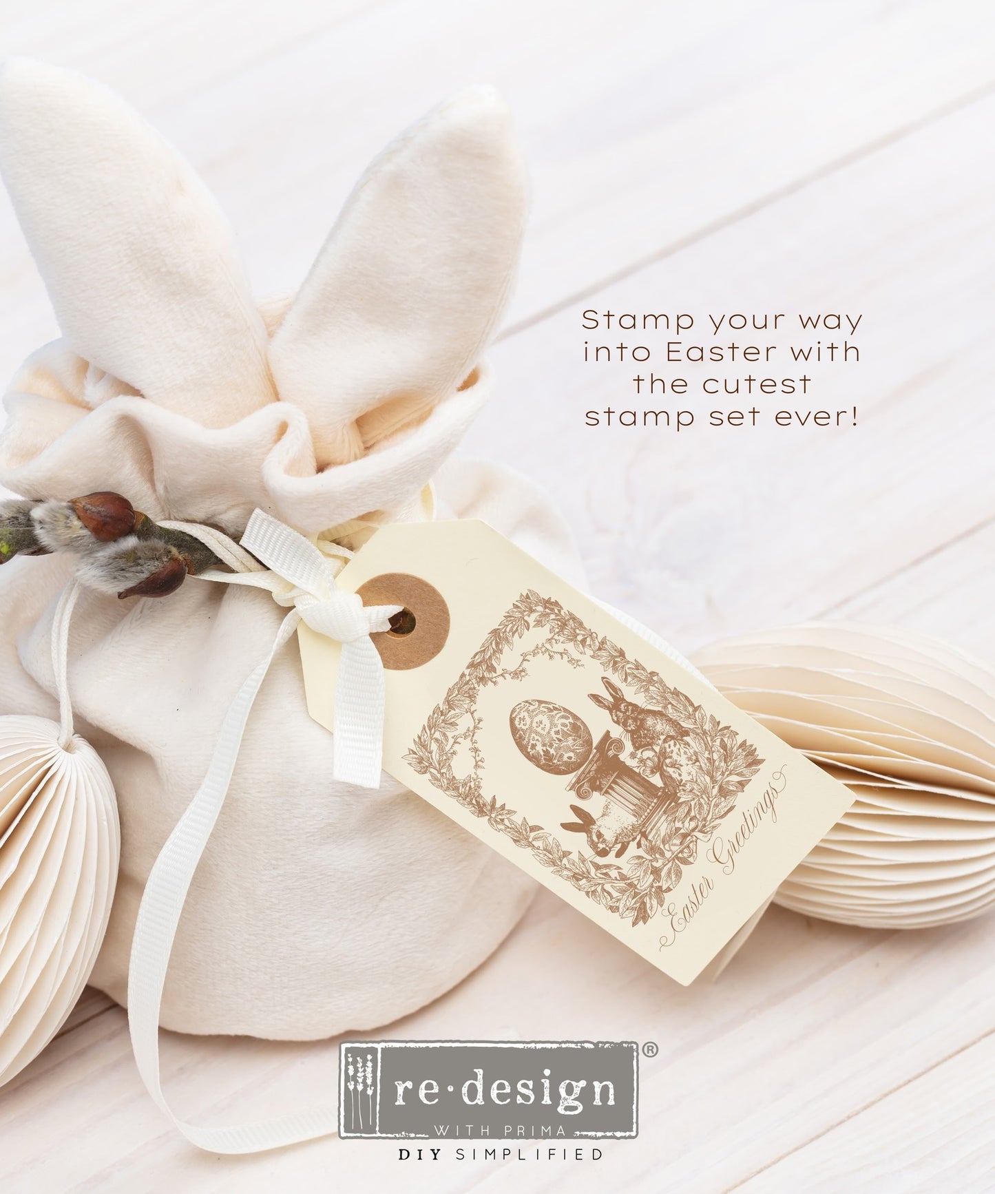 Prima Easter Promo Decor Stamp NEW SIZE Limited Edition