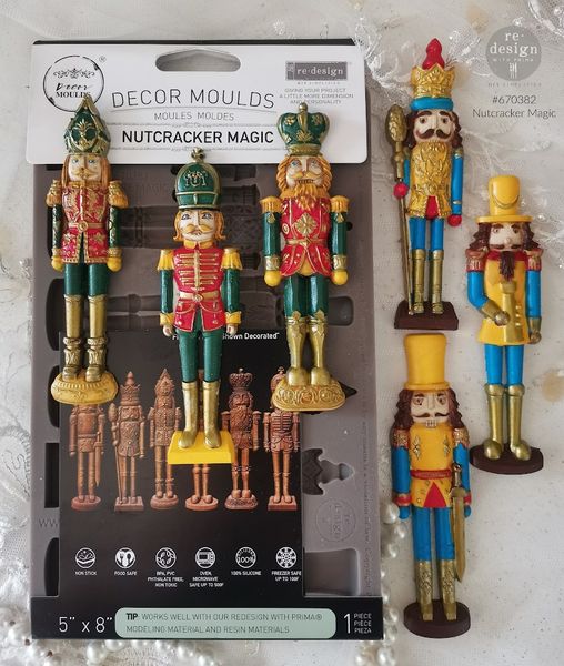 DECOR MOULDS® – NUTCRACKER MAGIC – 1 PC, 5″X8″X8MM