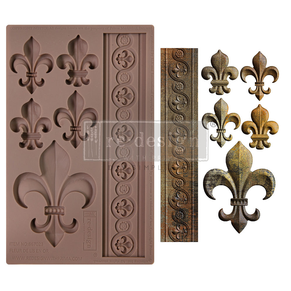 FLEUR DE LIS EN OR – DECOR MOULDS®