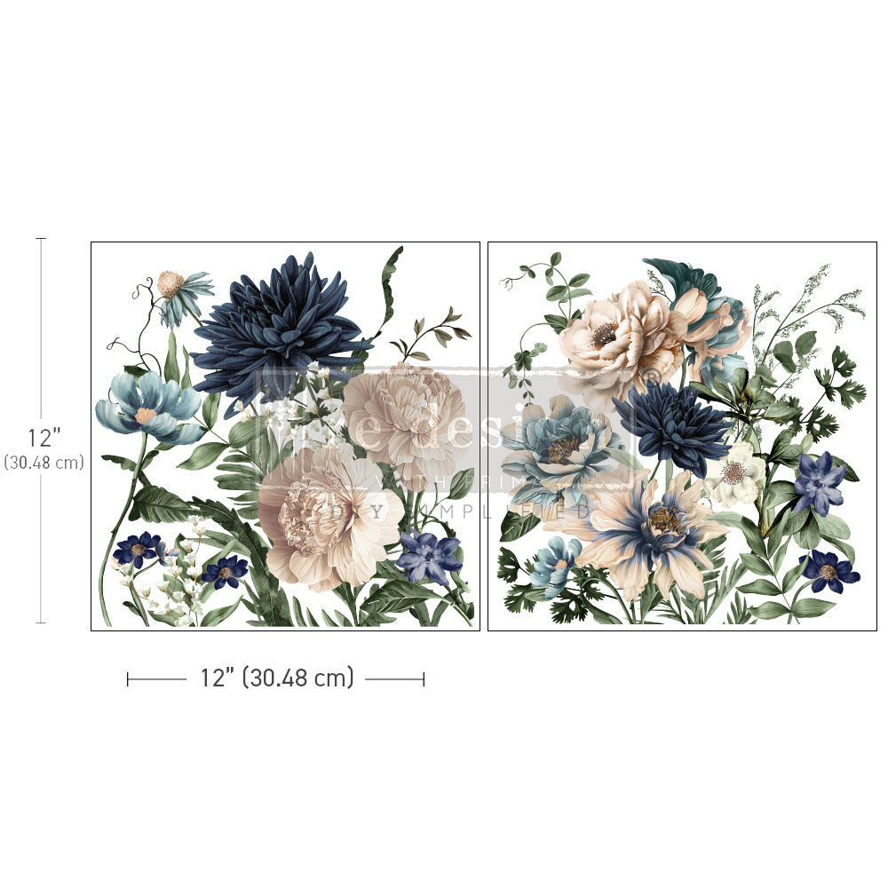 CERULEAN BLOOMS – MAXI TRANSFERS™