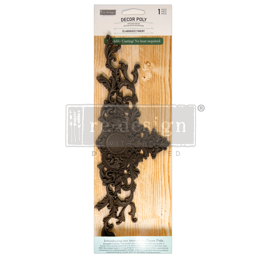 ELABORATE FINERY – 12″X4.13″X0.25″ - POLY DECOR