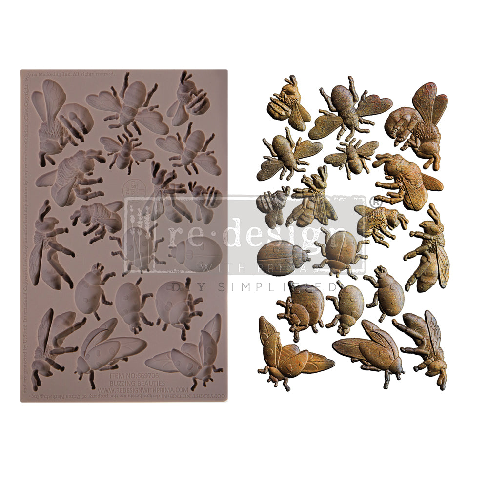 Buzzing Beauties – 1 PC -Decor Mould - Redesign with Prima, 5″X8″X8MM