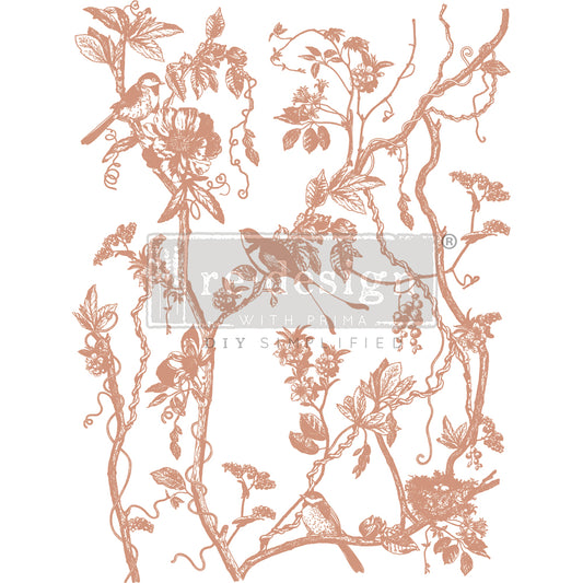 DECOR TRANSFERS® COPPER FOIL KACHA – BIRD WATCHING