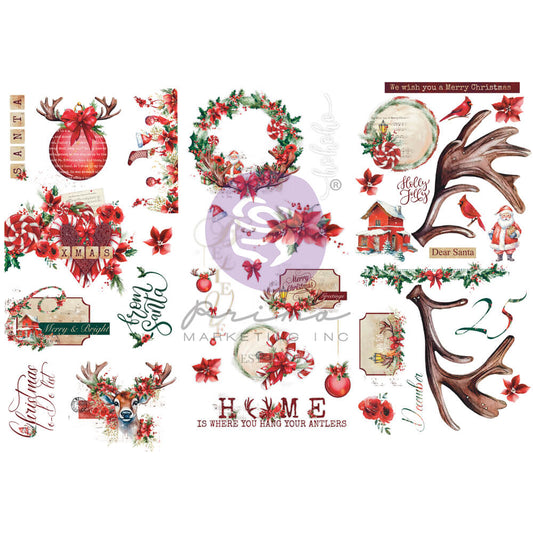 FROM THE NORTH POLE COLLECTION TRANSFERS – 3 SHEETS, 6″X12″