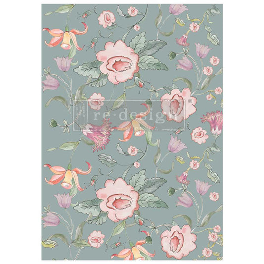 SWEDISH POSY - A1 Decoupage Fiber by Annie Sloane