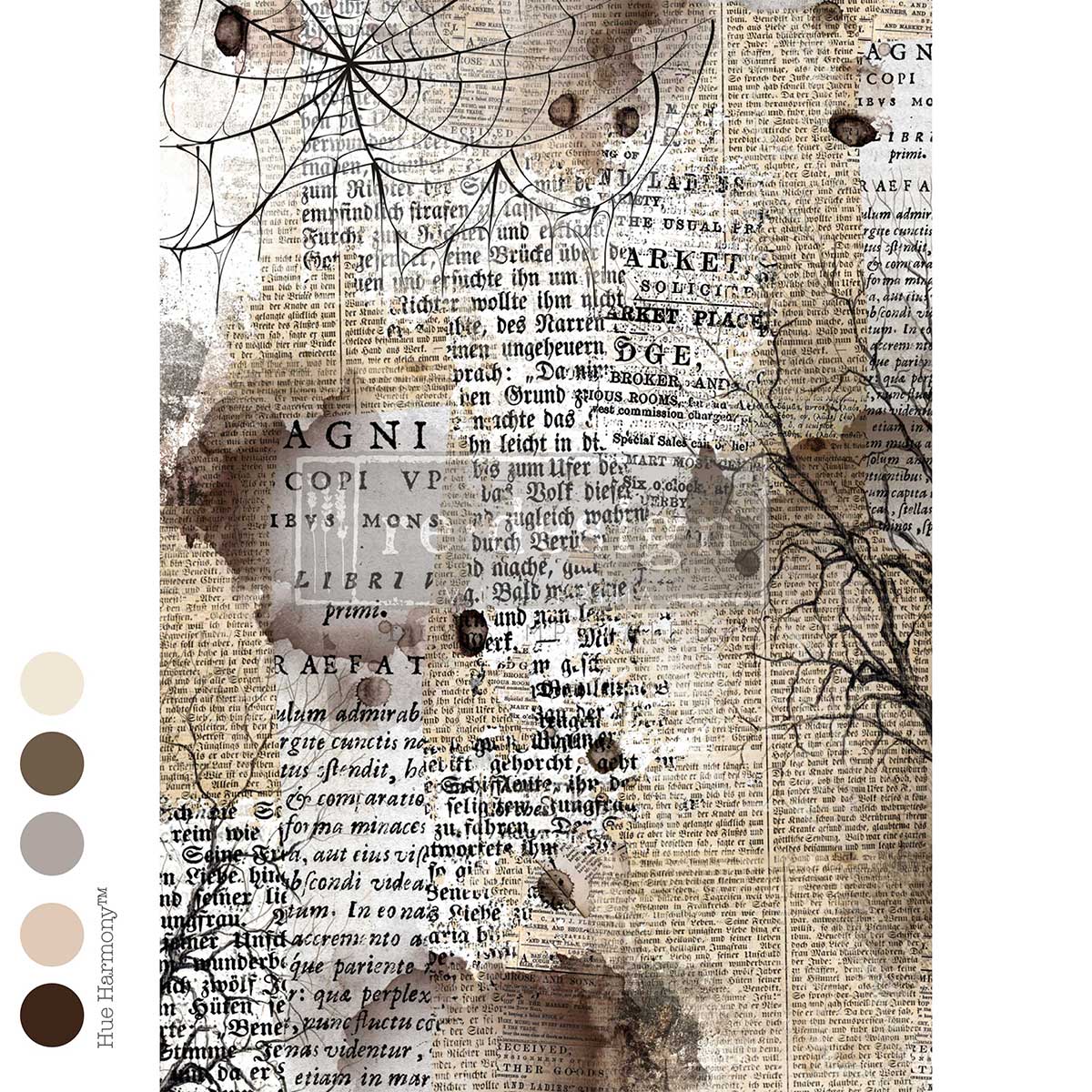 A1 Decoupage Fiber – Mystical Creations – 1 sheet, 23.4″x33.1″