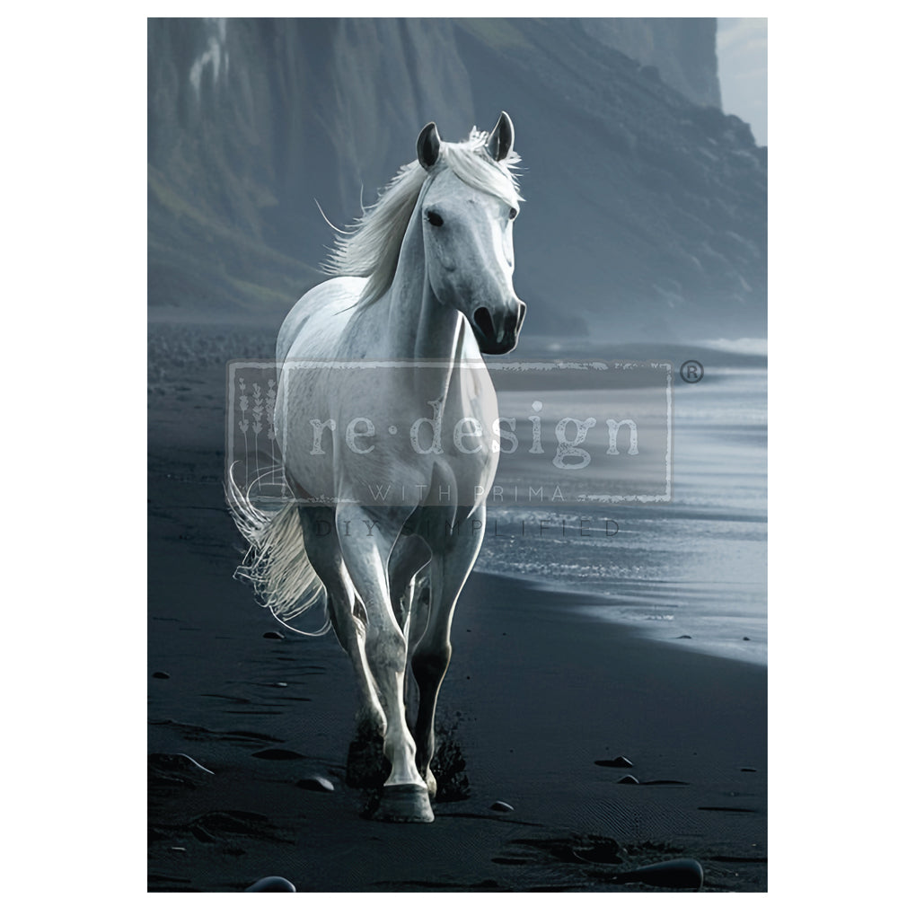 Seashore Sprinter - A1 Decoupage Fiber Paper