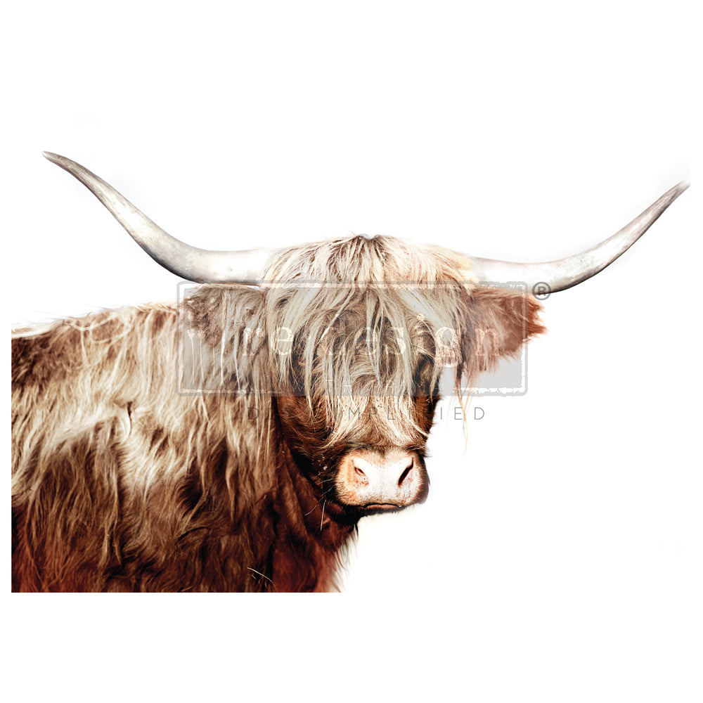 Majestic Moo - A1 Decoupage Fiber Paper