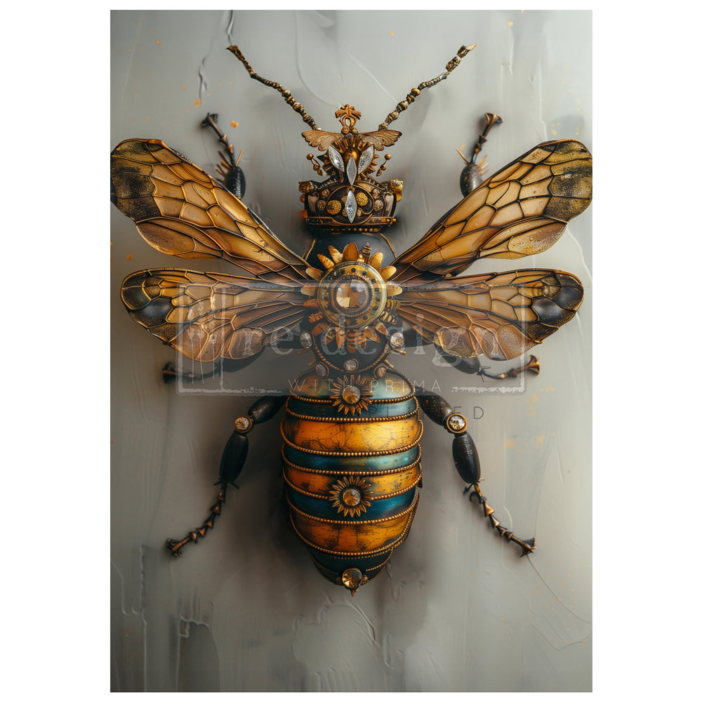 Gearspring Honeybee - A1 Decoupage Fiber Paper