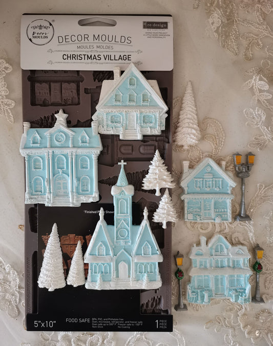 Decor Moulds® – Christmas Village – 1 pc, 5″x10″x8mm