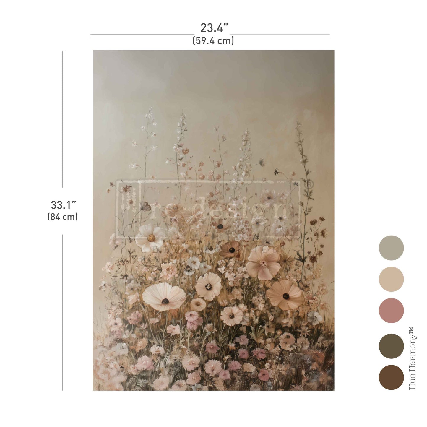 A1 Decoupage Fiber – A Moment Of Stillness – 1 sheet, 23.4″x33.1″ - Limited Edition