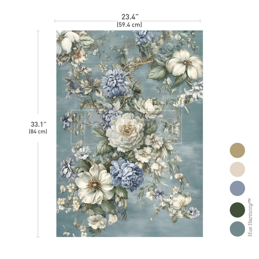 A1 Decoupage Fiber – Tender Tones – 1 sheet, 23.4″x33.1″ - Limited Edition