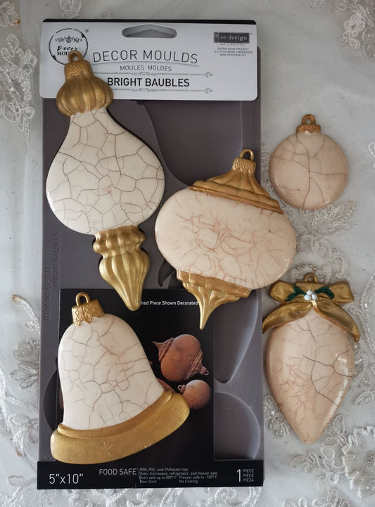 Decor Moulds® – Bright Baubles – 1 pc, 5″x10″x8mm