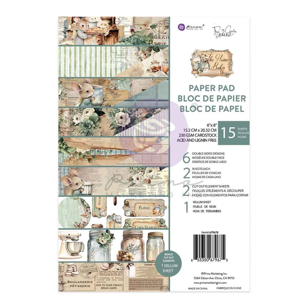 The Home Baker Collection 6×8 Paper Pad – 15 sheets