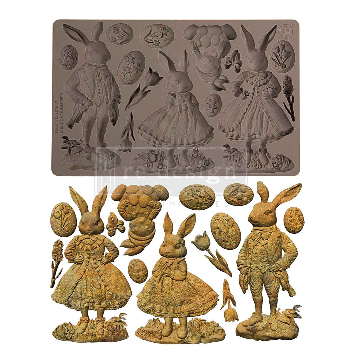 Decor Moulds® – Meadow Whispers – 1 pc, 5″x8″x8mm