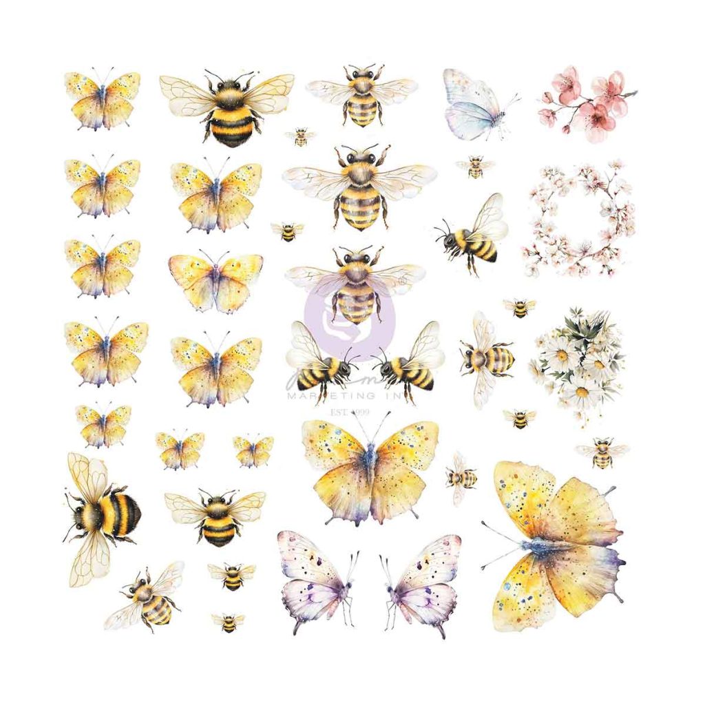 Among the Wildflowers Collection Vellum Ephemera – Spring Wings – 76 pcs