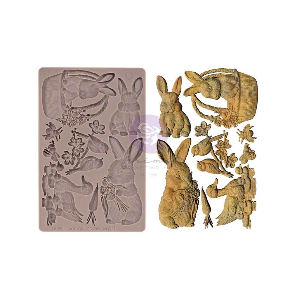 Among the Wildflowers Collection Mould – Garden Friends – 1 pc, 5″x8″x8mm