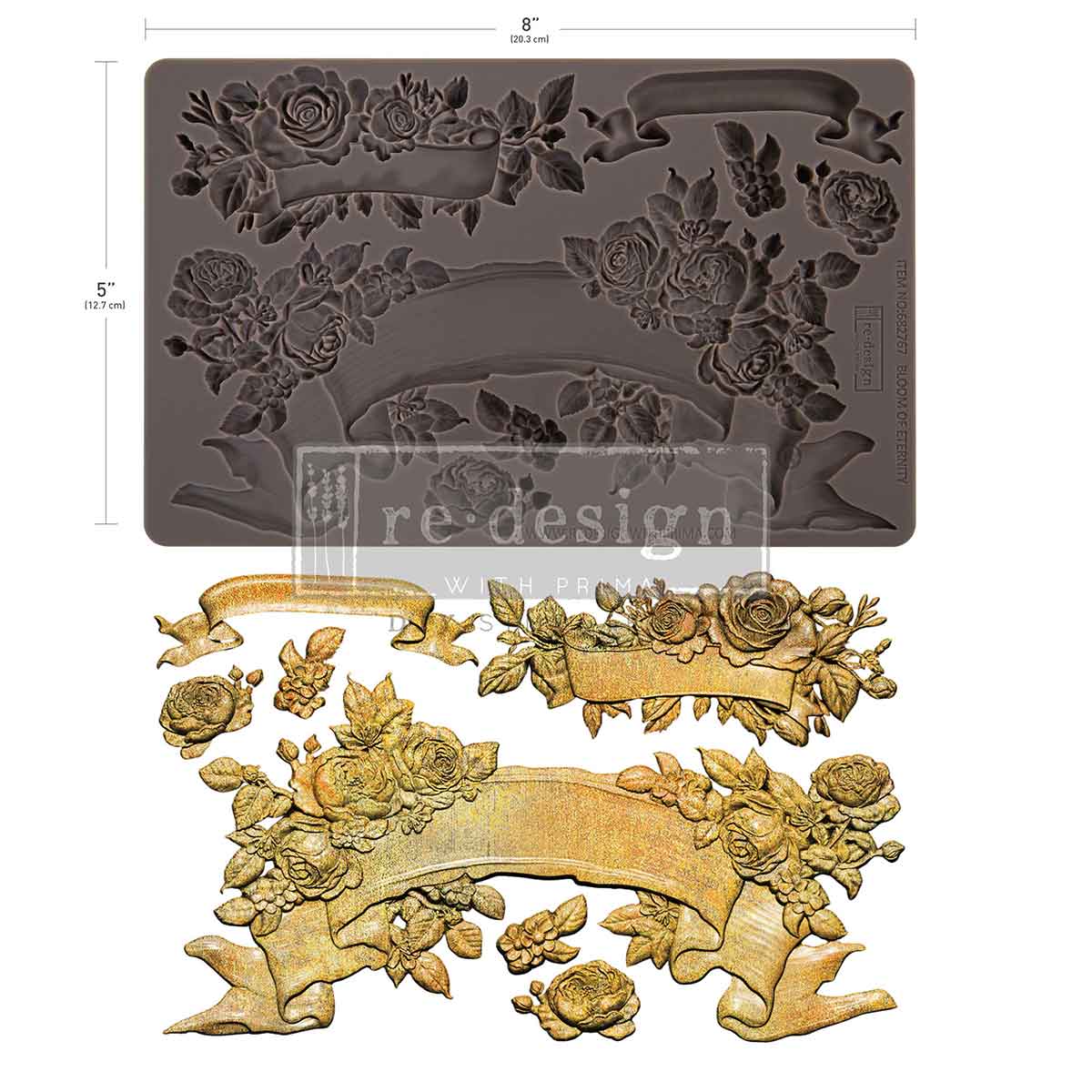 Decor Moulds® – Bloom Of Eternity – 1 pc, 5″x8″x8mm