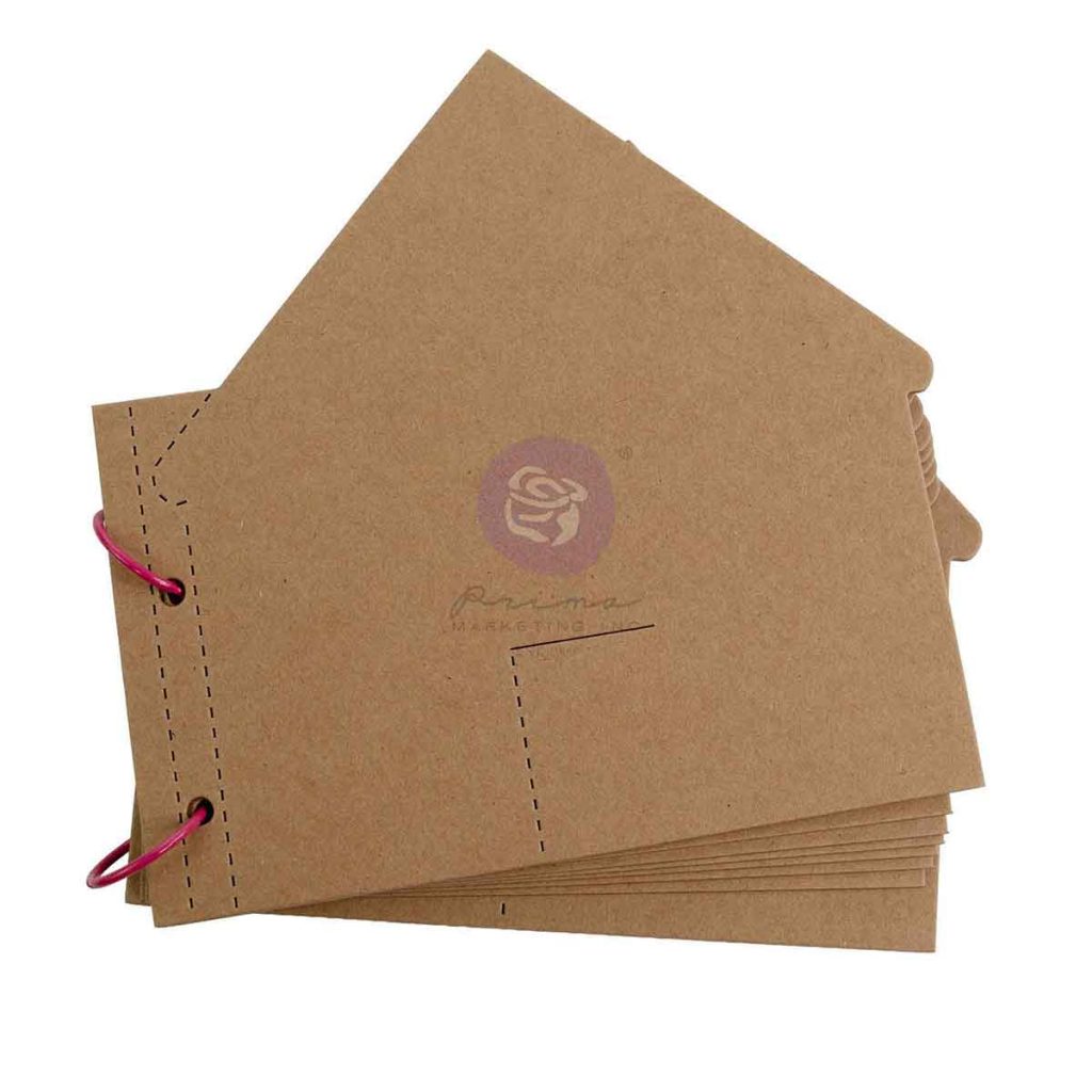 Homegrown Collection Chipboard Album Cover – Storybook Moments – 6 chipboard pages, metal ring-bound