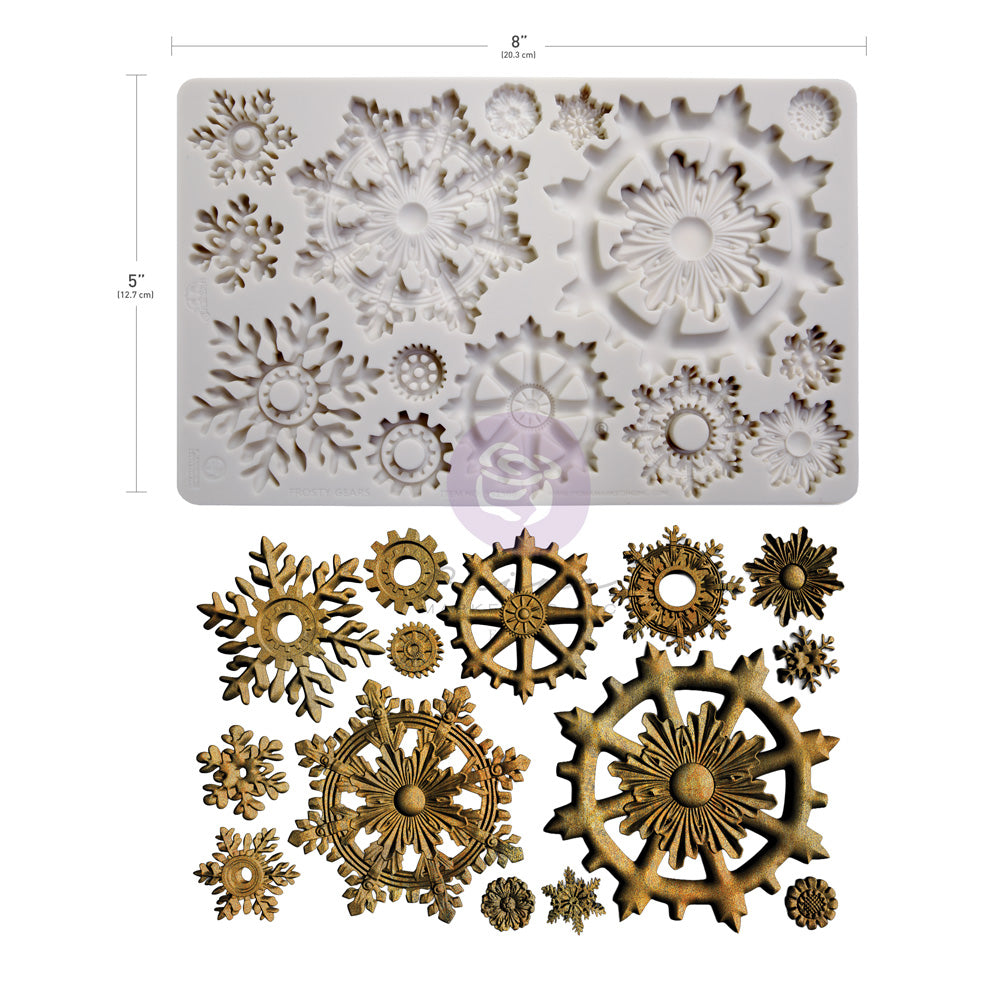 Finnabair Moulds – Frosty Gears – 1 pc, 5″x8″x8mm