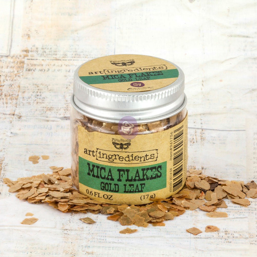 Art Ingredients-Mica Flakes: Gold Leaf 17g