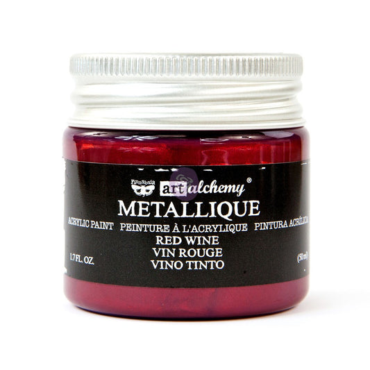 ART ALCHEMY METALLIQUE ACRYLIC PAINT – RED WINE