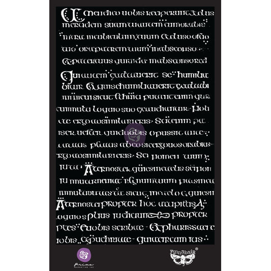 6×9 STENCIL – MANUSCRIPT