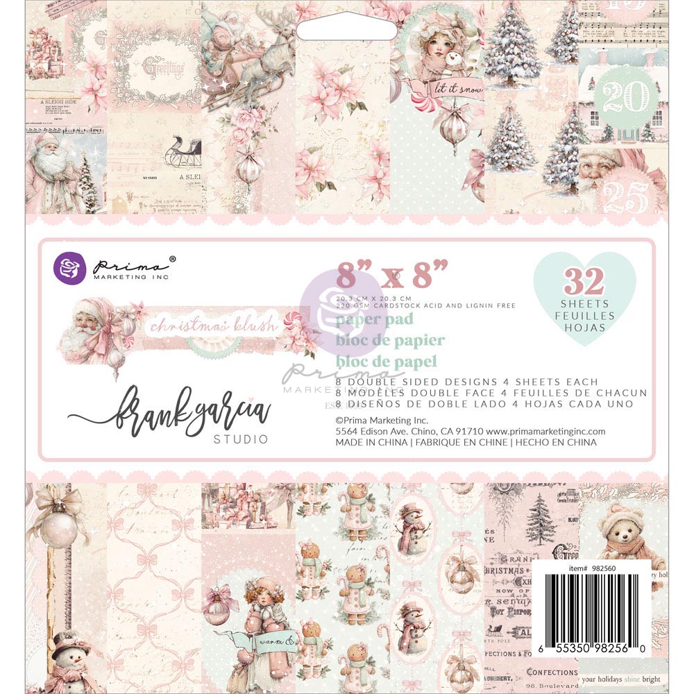 Christmas Blush Collection 8x8 Paper Pad