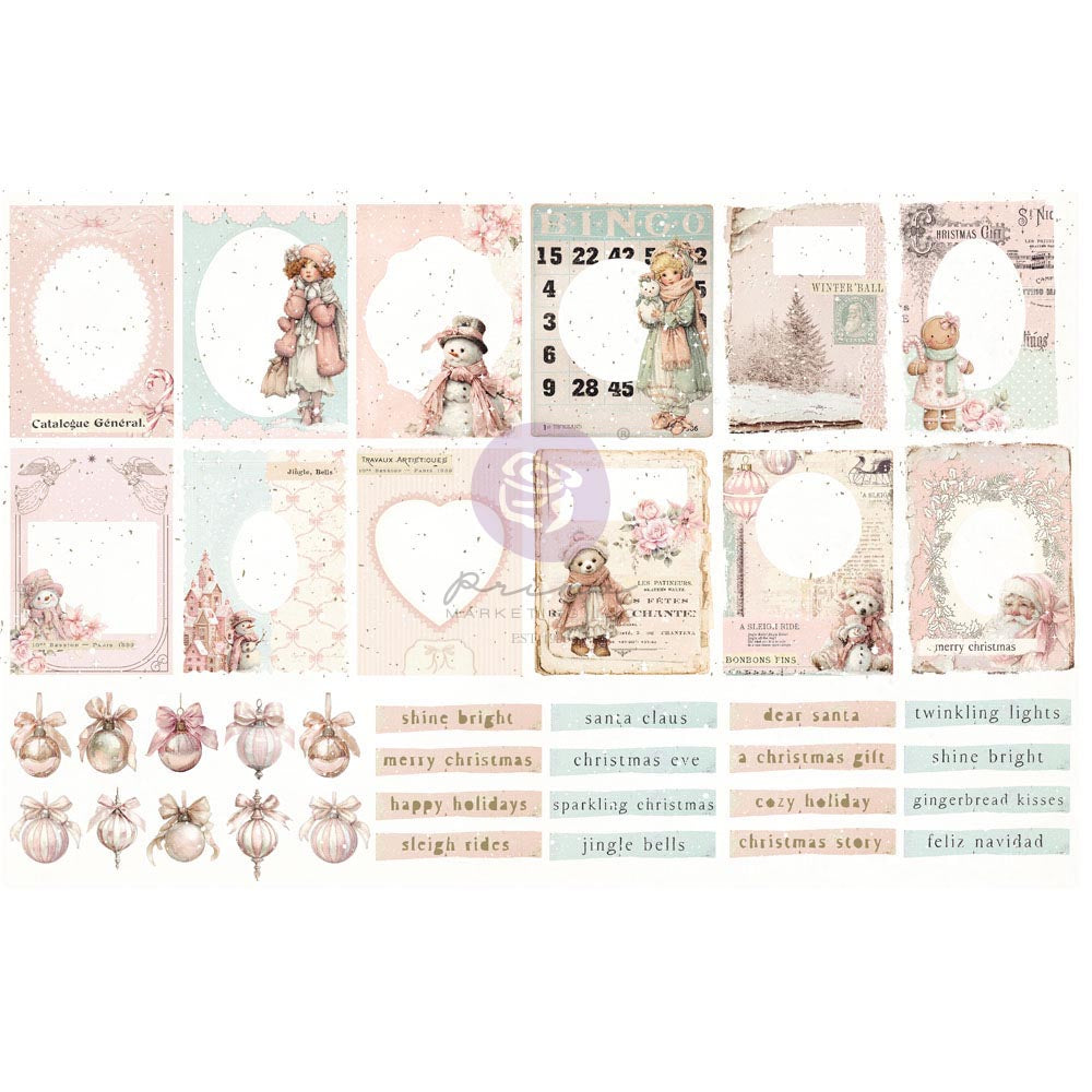 Christmas Blush Collection Ephemera - Frosty Frames