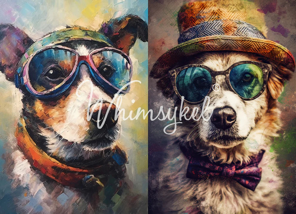 Rascal Doogee - Decoupage Tissue Paper 21" x 29" WhimsykelDesigns