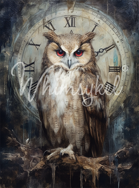 Timekeeper - Decoupage Tissue Paper 21" x 29"