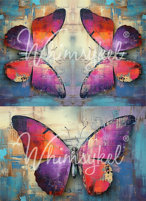 Unfolding Trio - Decoupage Tissue Paper   21" x 29"