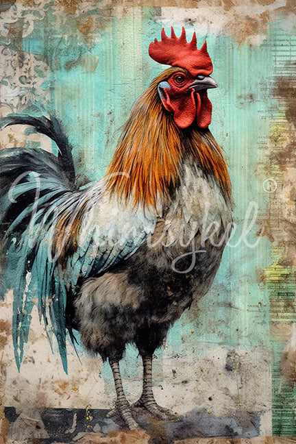 Hues & Feathers - Decoupage Tissue Paper 21" x 29"