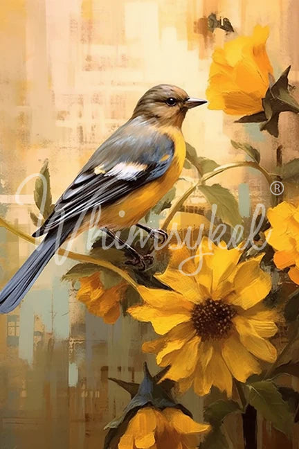 October Bluebird - Decoupage Tissue Paper 21" x 29"