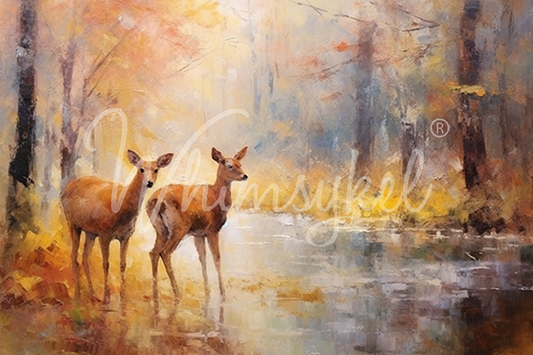 Woodland Reflection - Decoupage Tissue Paper   29" x 21"