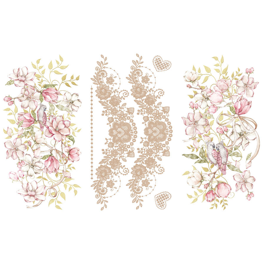 Love Birds – Large Transfer – 6 X Sheets