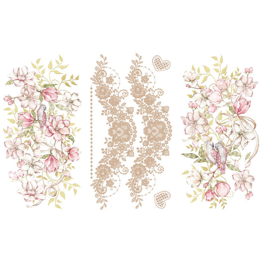 Love Birds – Large Transfer – 6 X Sheets