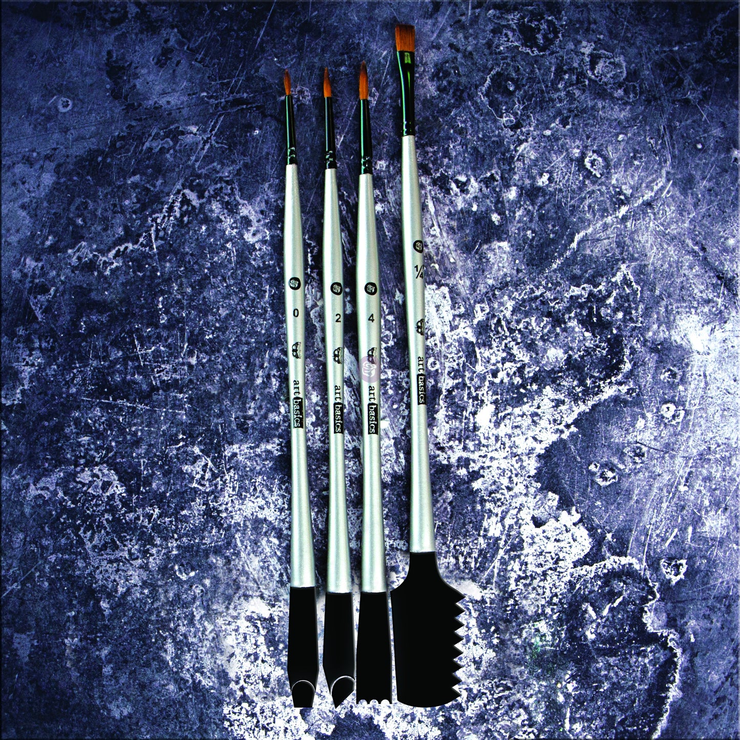 ART BASICS: DOUBLE-SIDED TEXTURE BRUSHES SET (4 Pieces)