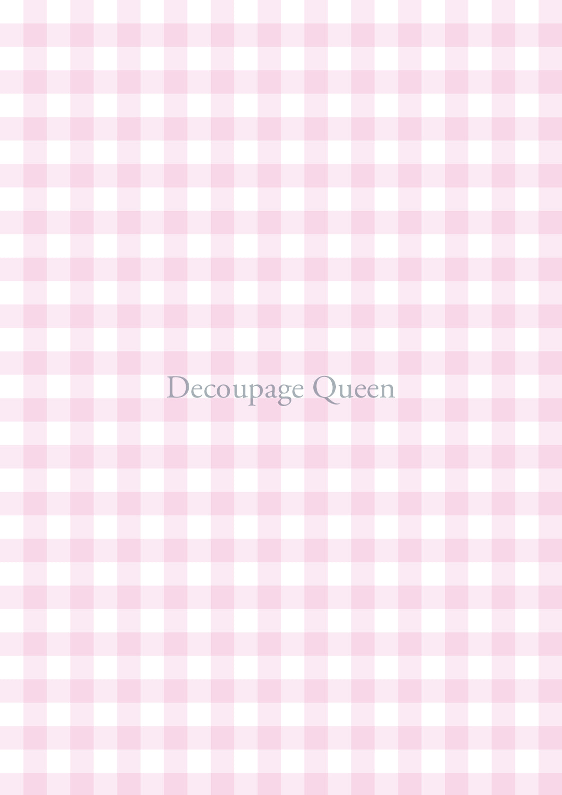 Pink Gingham by Decoupage Queen