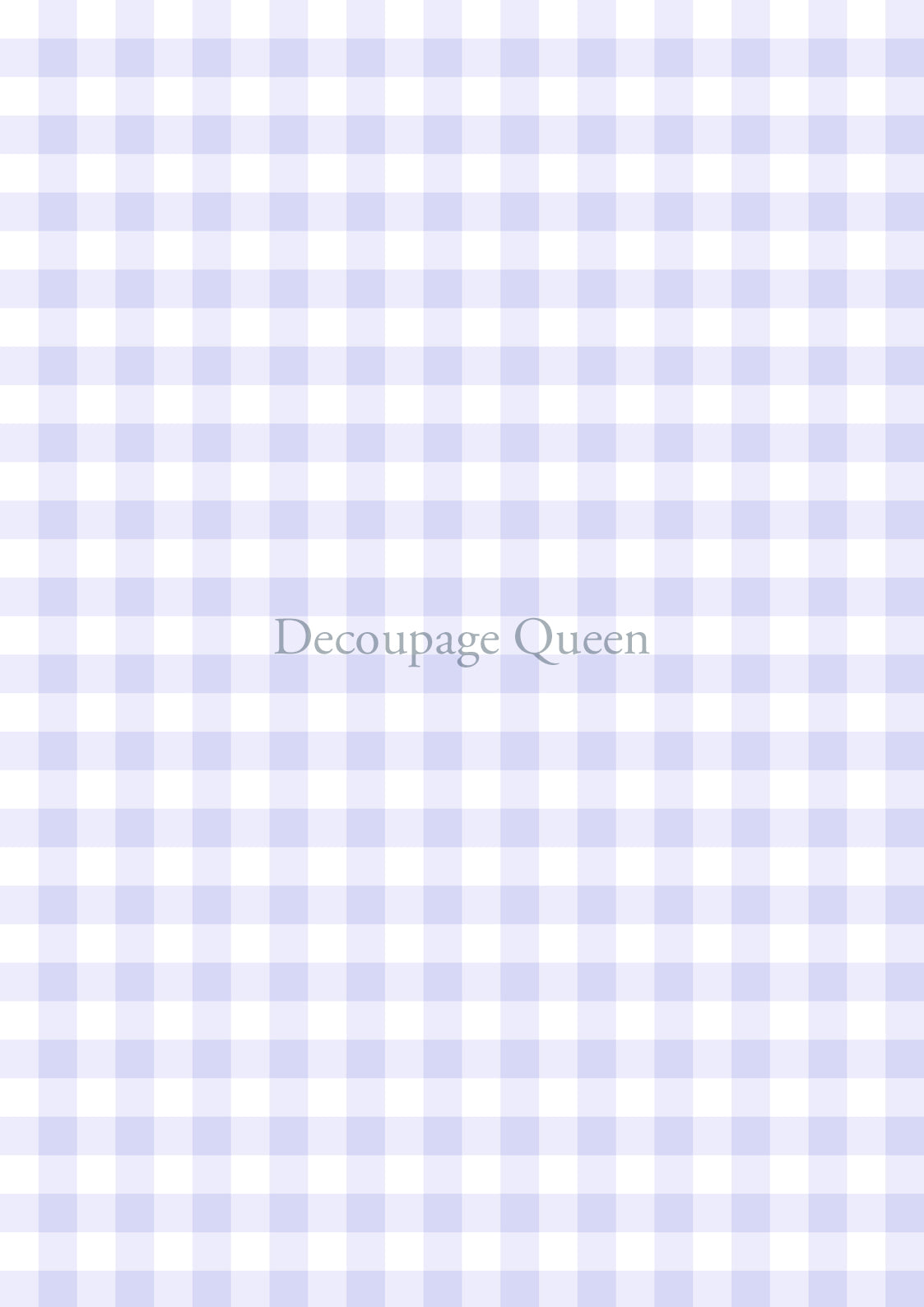 Purple Gingham by Decoupage Queen