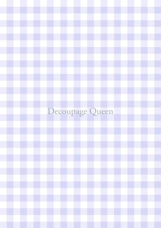 Purple Gingham by Decoupage Queen