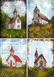 Decoupage Queen Teresa Rene Art - The Four Churches