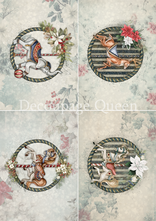 Decoupage Queen Dainty and the Queen - Jolly 4 Pack Rice Paper