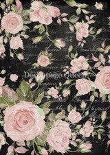 Decoupage Queen Rice Paper - Teresa Rene Art -Market Roses