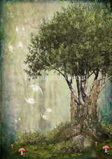 Decoupage Queen Rice Paper - Teresa Rene Art - Magical Tree