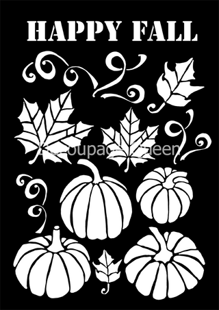Decoupage Queen Stencil -Fall Bundle