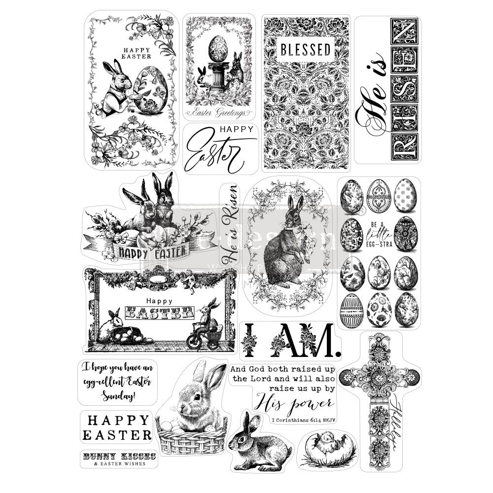 Prima Easter Promo Decor Stamp NEW SIZE Limited Edition