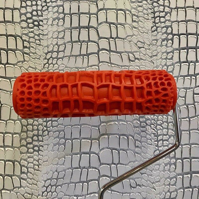 Crocodile Skin Roller and Handle