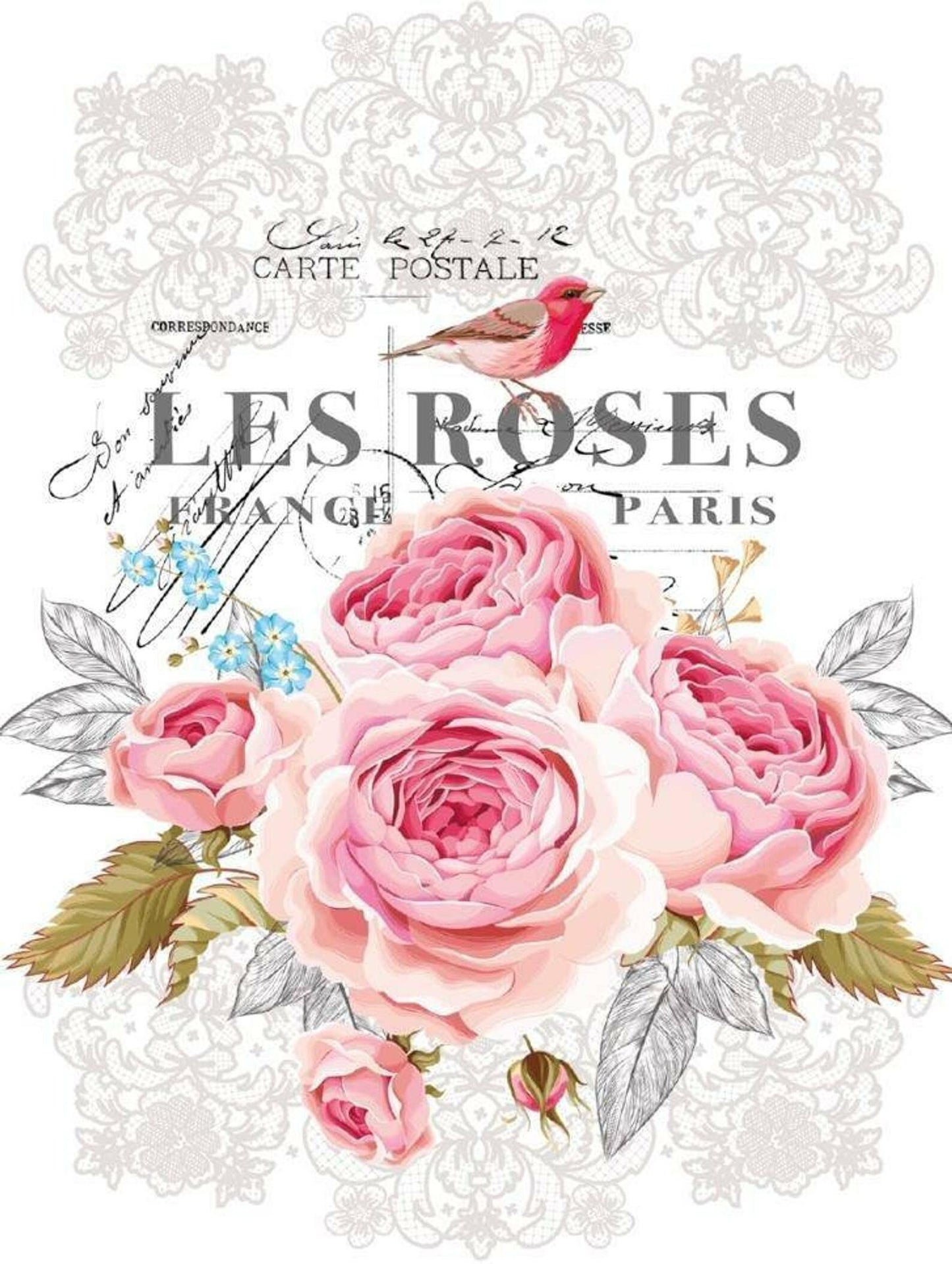 Les Roses – Large Cut Into 3 Sheets - Hokus Pokus (Copy)