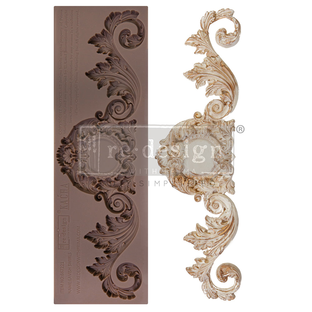 Lavish Swirls - Kacha - Decor Mould Redesign with Prima -